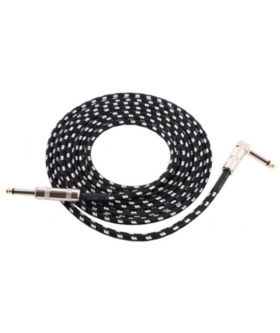 6米 結他音頻 降噪連接線 Jack Cable 6.35 直彎頭 結他線 6.5音頻線